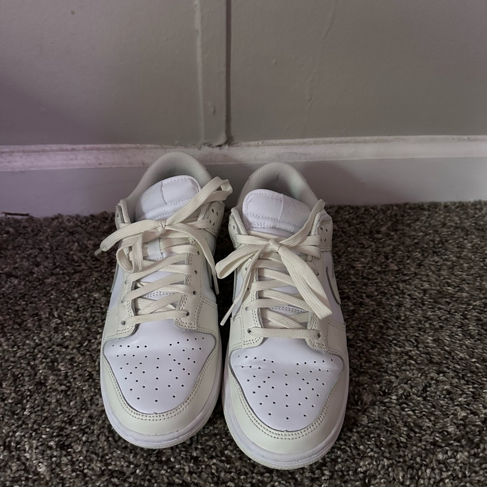 White Nike Dunks